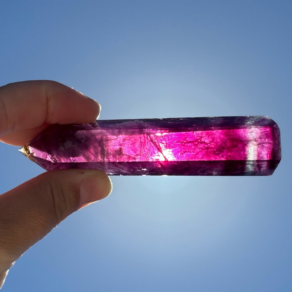 Imperfectly perfect Magenta Flourite Tower